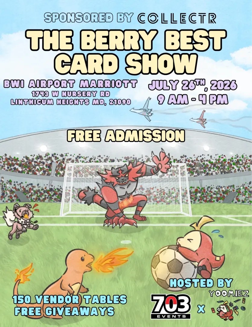 Flyer for The Berry Best Card Show